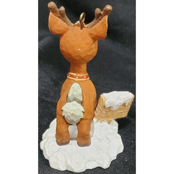 Marathon RUDOLPH red nose reindeer North Pole Christmas Ornament series4 #2 2004 - Picture 5 of 6